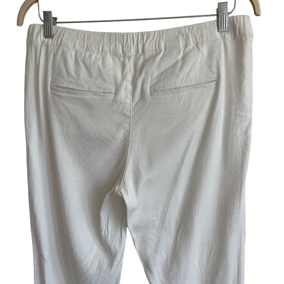 NYDJ White Linen Drawstring Pants, Size 4 - Picture 6 of 8